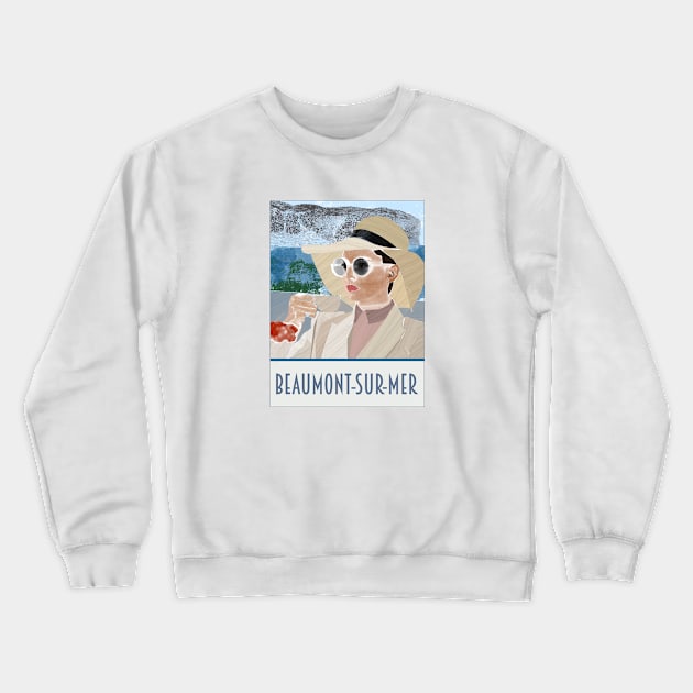 Beaumont-Sur-Mer | French Riviera Côte d'Azur Crewneck Sweatshirt by caseofstyle